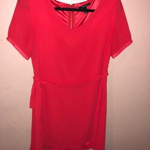 Red party dress